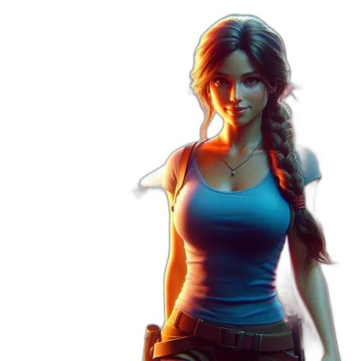 concept art, fantasy art, pixel art, 3d render transparent PNG cut-out