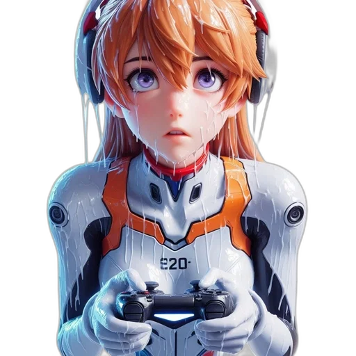robot, weapon, face, jacket transparent PNG cut-out