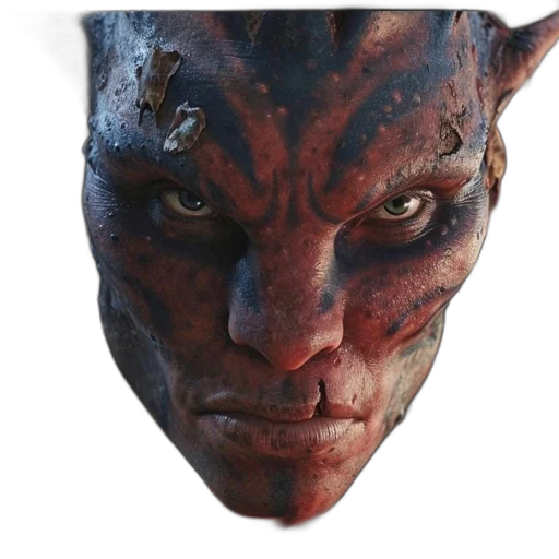mask, face, dragon, creature transparent PNG cut-out