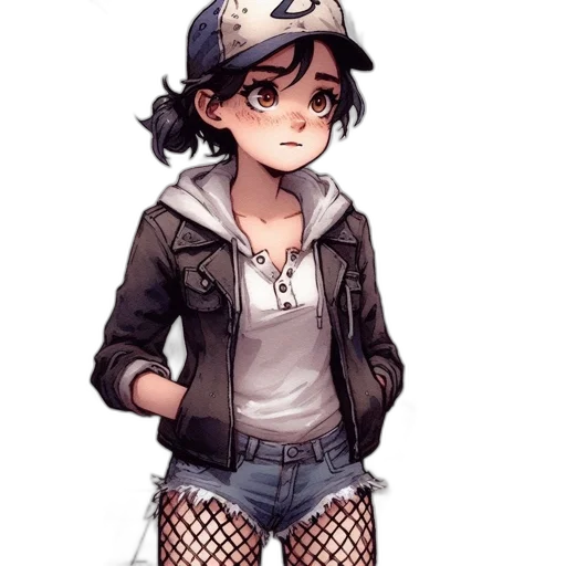 jacket, hat, dress, pixel art transparent PNG cut-out