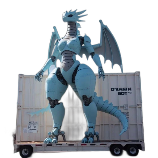 dragon, robot, creature, concept art transparent PNG cut-out