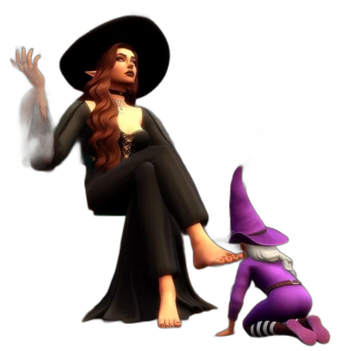 staff, hat, animal, creature transparent PNG cut-out