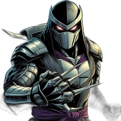 comic book art, concept art, armored, character transparent PNG cut-out