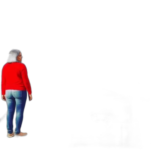jacket, dress, staff, robot transparent PNG cut-out