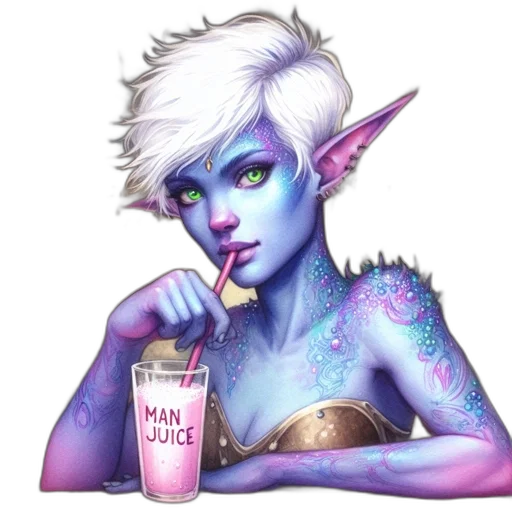 fantasy art, concept art, pixel art, watercolor transparent PNG cut-out