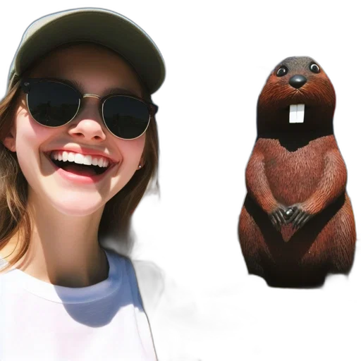 creature, face, animal, hat transparent PNG cut-out