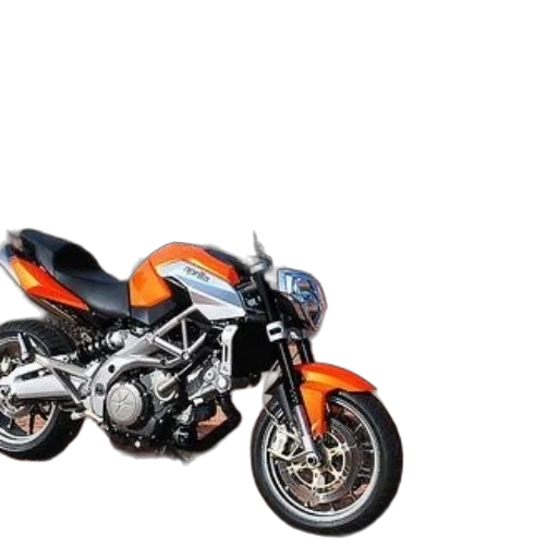 photorealistic, 3d render, orange, motorcycle transparent PNG cut-out