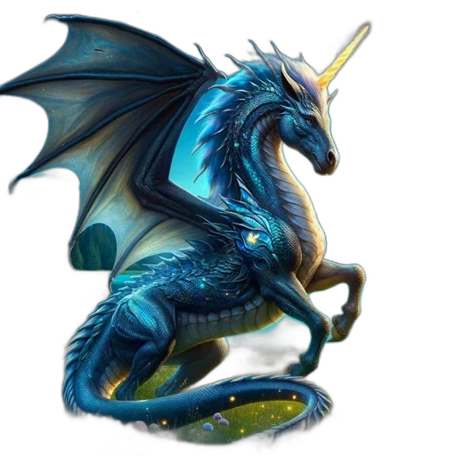 dragon, staff, sword, creature transparent PNG cut-out