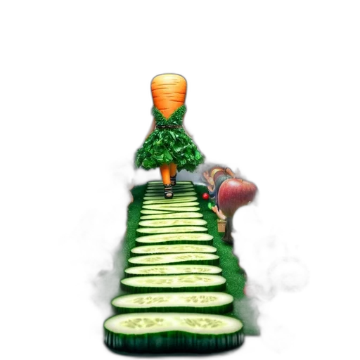 hat, tree, staff, dress transparent PNG cut-out