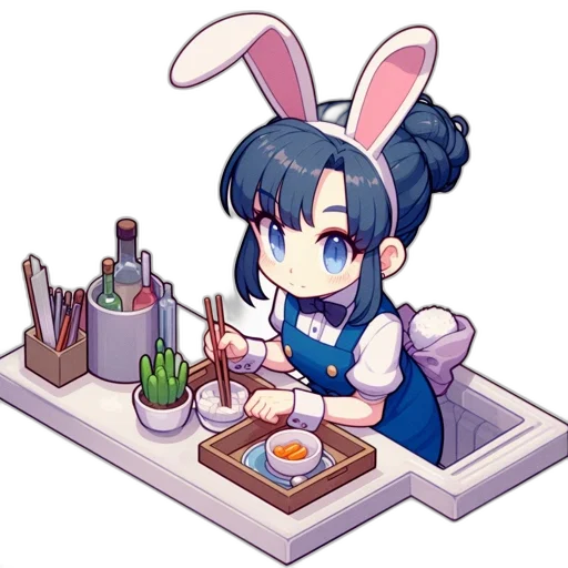 food, staff, pixel art, anime transparent PNG cut-out