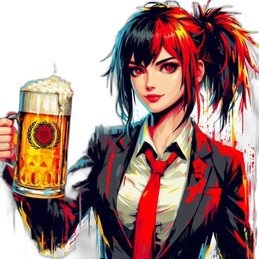 jacket, anime, cyberpunk, pixel art transparent PNG cut-out