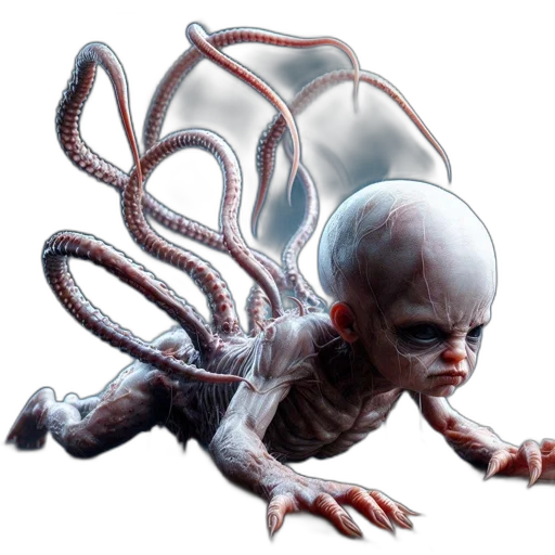 creature, animal, hair, robot transparent PNG cut-out