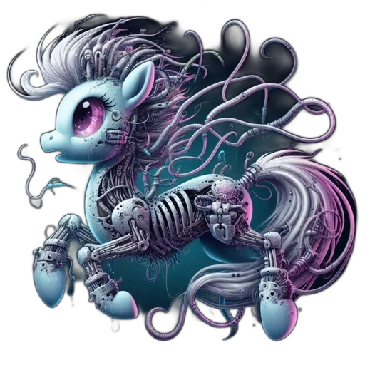 dragon, creature, hair, animal transparent PNG cut-out