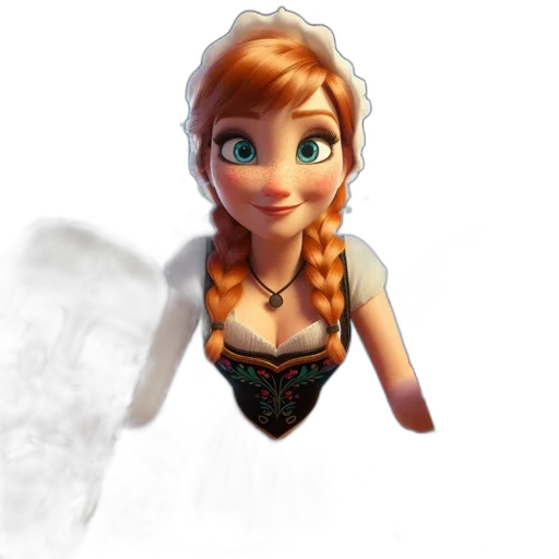 staff, dress, face, jewelry transparent PNG cut-out