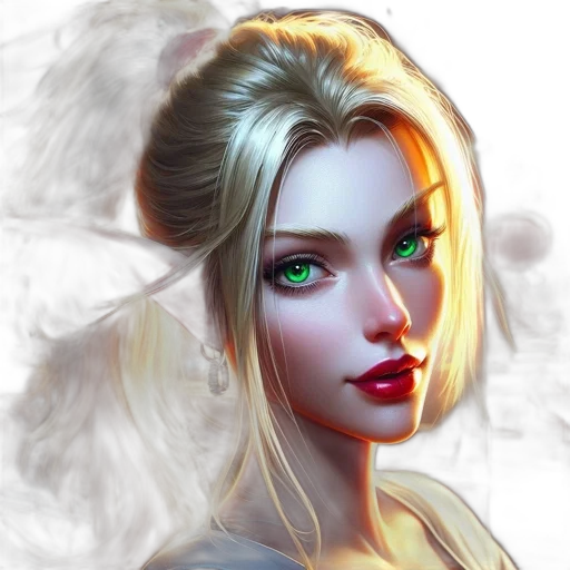 face, fantasy art, photorealistic, concept art transparent PNG cut-out