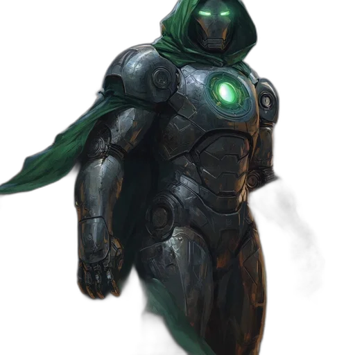 robot, mask, concept art, fantasy art transparent PNG cut-out