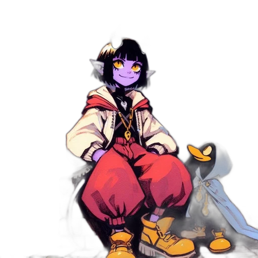 staff, jacket, dragon, creature transparent PNG cut-out