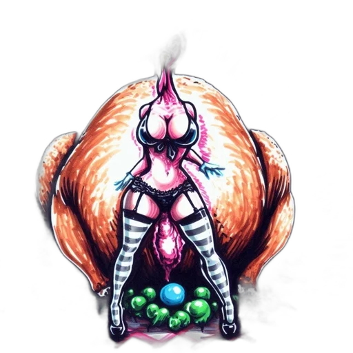 creature, dress, staff, concept art transparent PNG cut-out