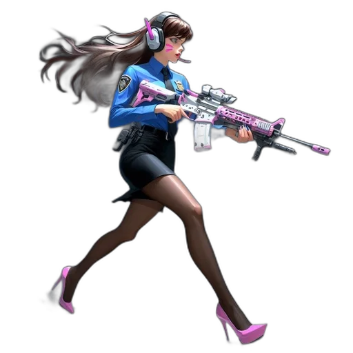 weapon, staff, concept art, vaporwave transparent PNG cut-out