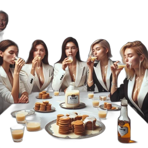 food, concept art, six, women transparent PNG cut-out