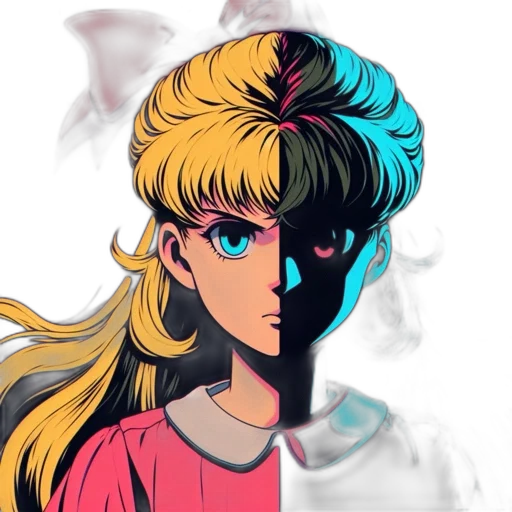 face, mask, hair, crown transparent PNG cut-out