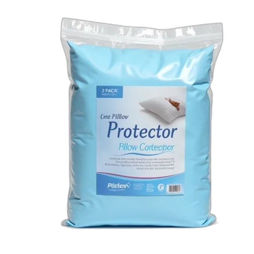 blue, pillow, protector, white transparent PNG cut-out