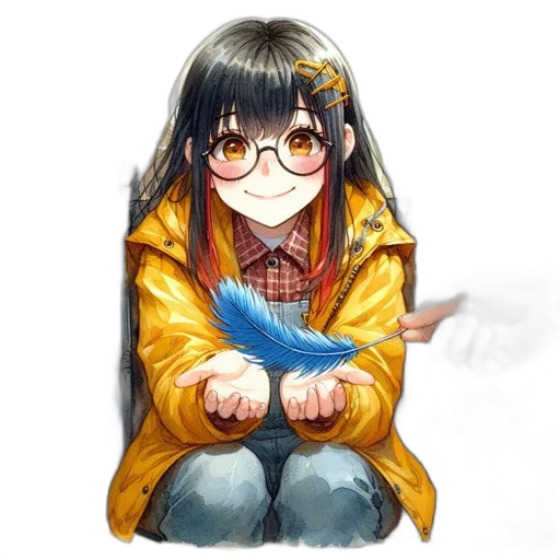 jacket, weapon, animal, staff transparent PNG cut-out