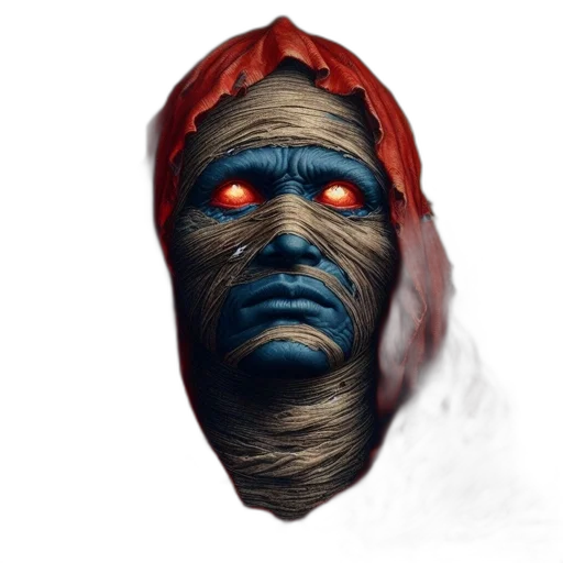 mask, face, creature, staff transparent PNG cut-out