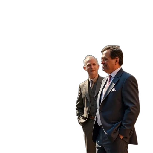 jacket, staff, three, men transparent PNG cut-out
