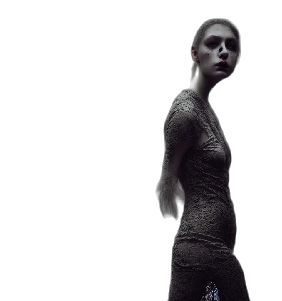 dress, jacket, robot, face transparent PNG cut-out