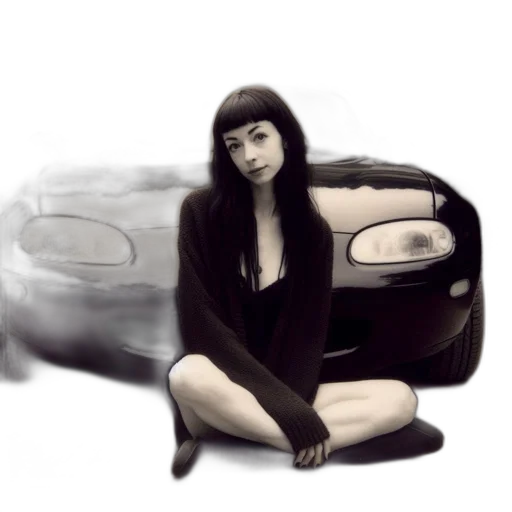 car, dress, face, robot transparent PNG cut-out