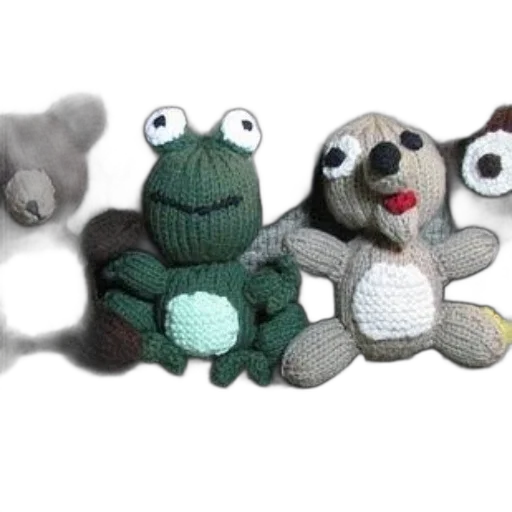 3d render, four, knitted, stuffed transparent PNG cut-out