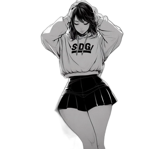 jacket, dress, staff, pixel art transparent PNG cut-out