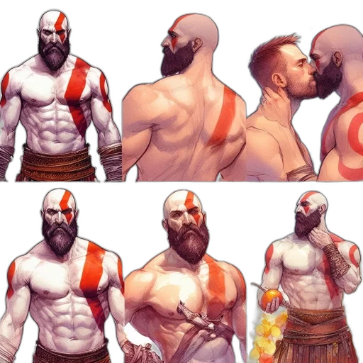 concept art, comic book art, fantasy art, red transparent PNG cut-out