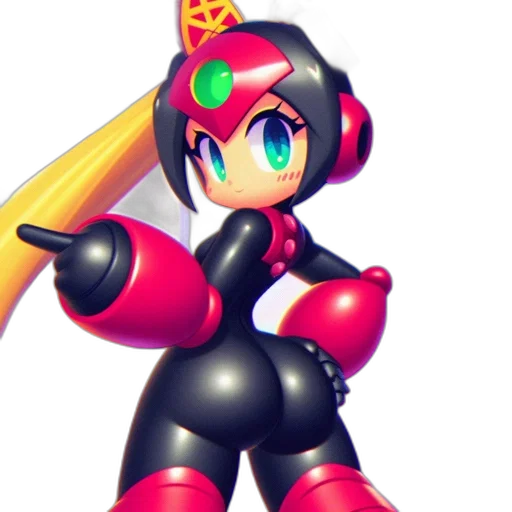 robot, weapon, staff, 3d render transparent PNG cut-out