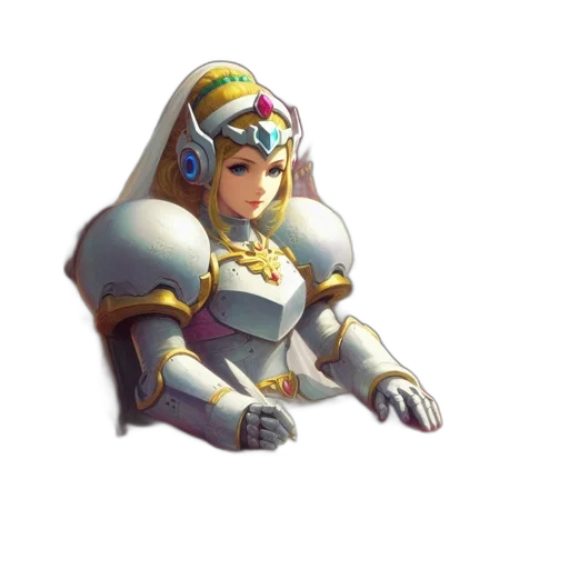 crown, weapon, sword, robot transparent PNG cut-out