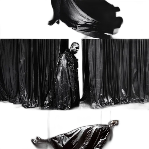 dress, creature, jacket, shoes transparent PNG cut-out