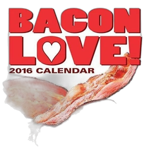 calendar, cover, title, bacon transparent PNG cut-out
