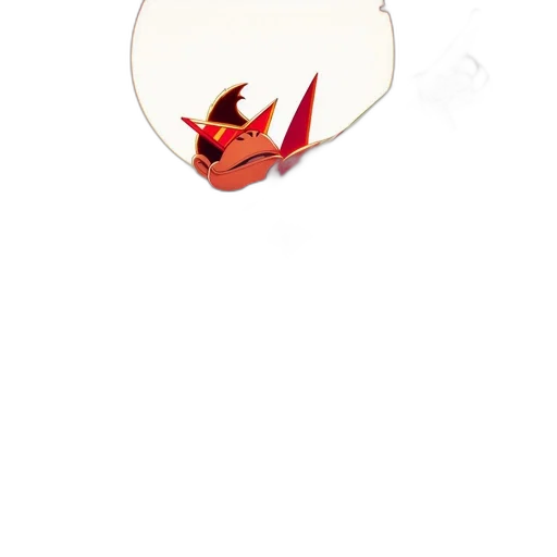 hat, mask, dragon, staff transparent PNG cut-out
