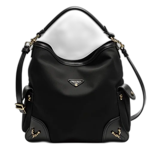 prada, hobo, compact, sized transparent PNG cut-out