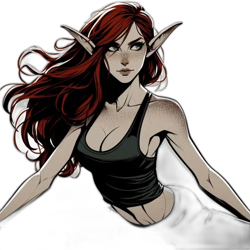 fantasy art, concept art, comic book art, pixel art transparent PNG cut-out