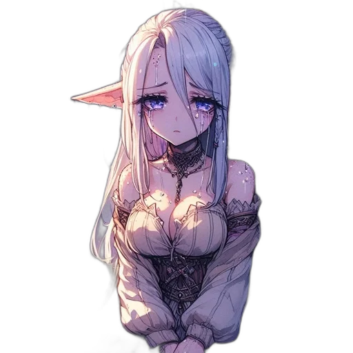 dress, dragon, staff, creature transparent PNG cut-out