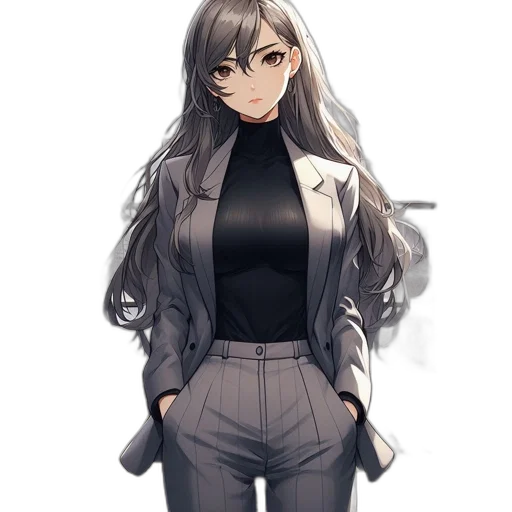 jacket, staff, dress, face transparent PNG cut-out