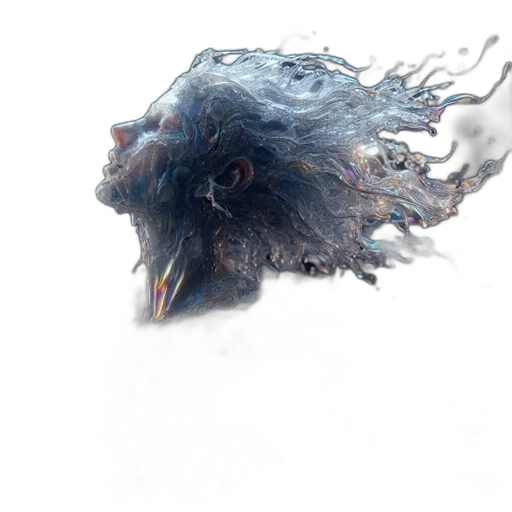 dragon, hair, mask, creature transparent PNG cut-out