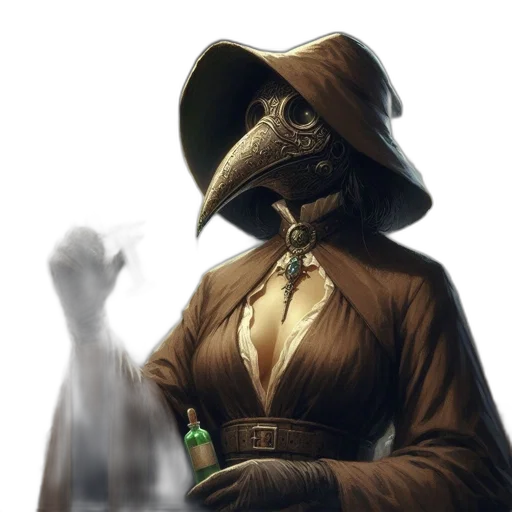 mask, dragon, hat, staff transparent PNG cut-out