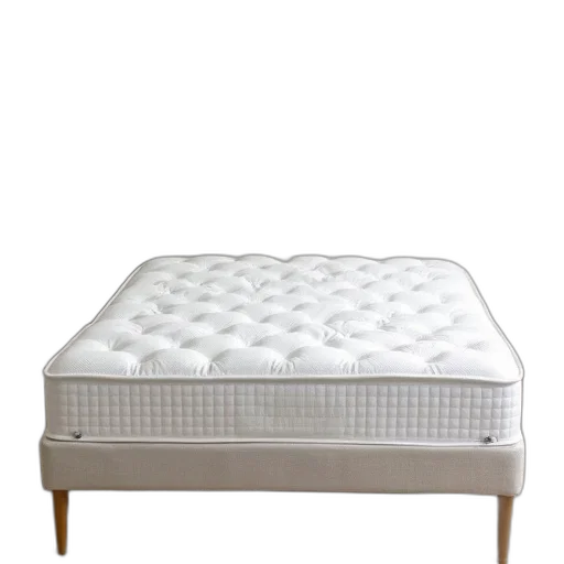 furniture, 3d render, white, mattress transparent PNG cut-out