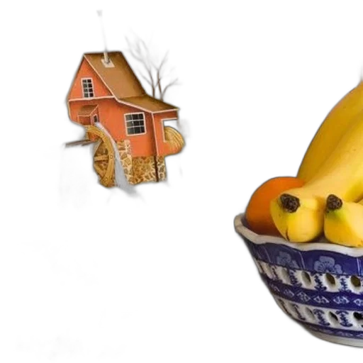food, furniture, 3d render, photorealistic transparent PNG cut-out
