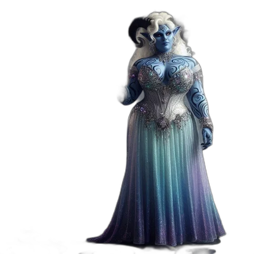 creature, dress, staff, dragon transparent PNG cut-out