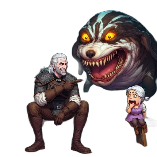 creature, face, concept art, fantasy art transparent PNG cut-out