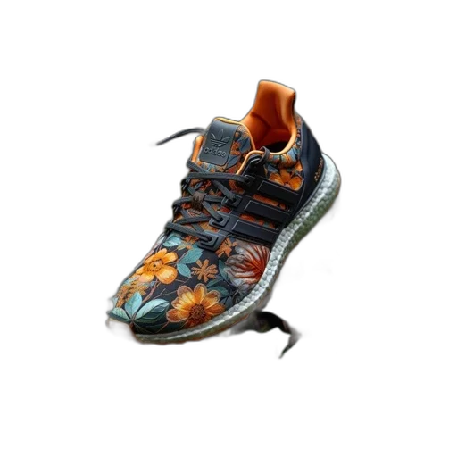 shoes, photorealistic, 3d render, watercolor transparent PNG cut-out